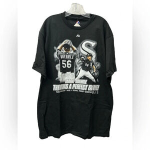 Majestic Chicago White Sox Mark Buehrle Throws A Perfect Game T-shirt NWT XL